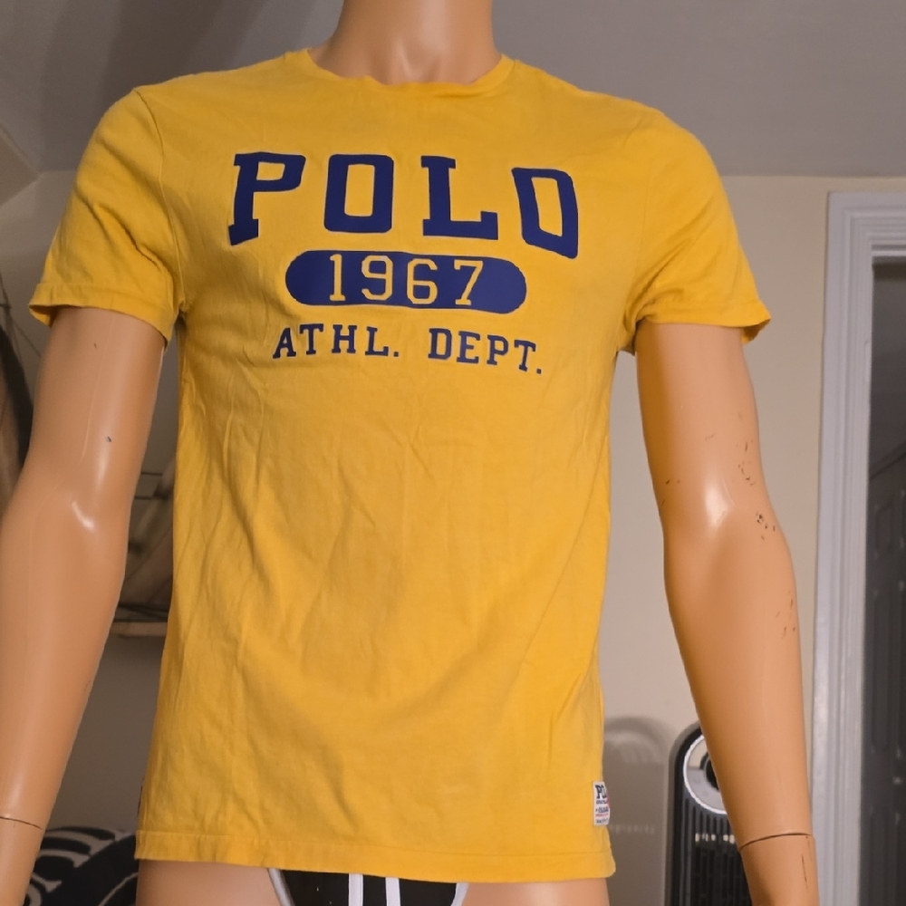 Polo by Ralph Lauren Yellow Shirt with Blue Logo